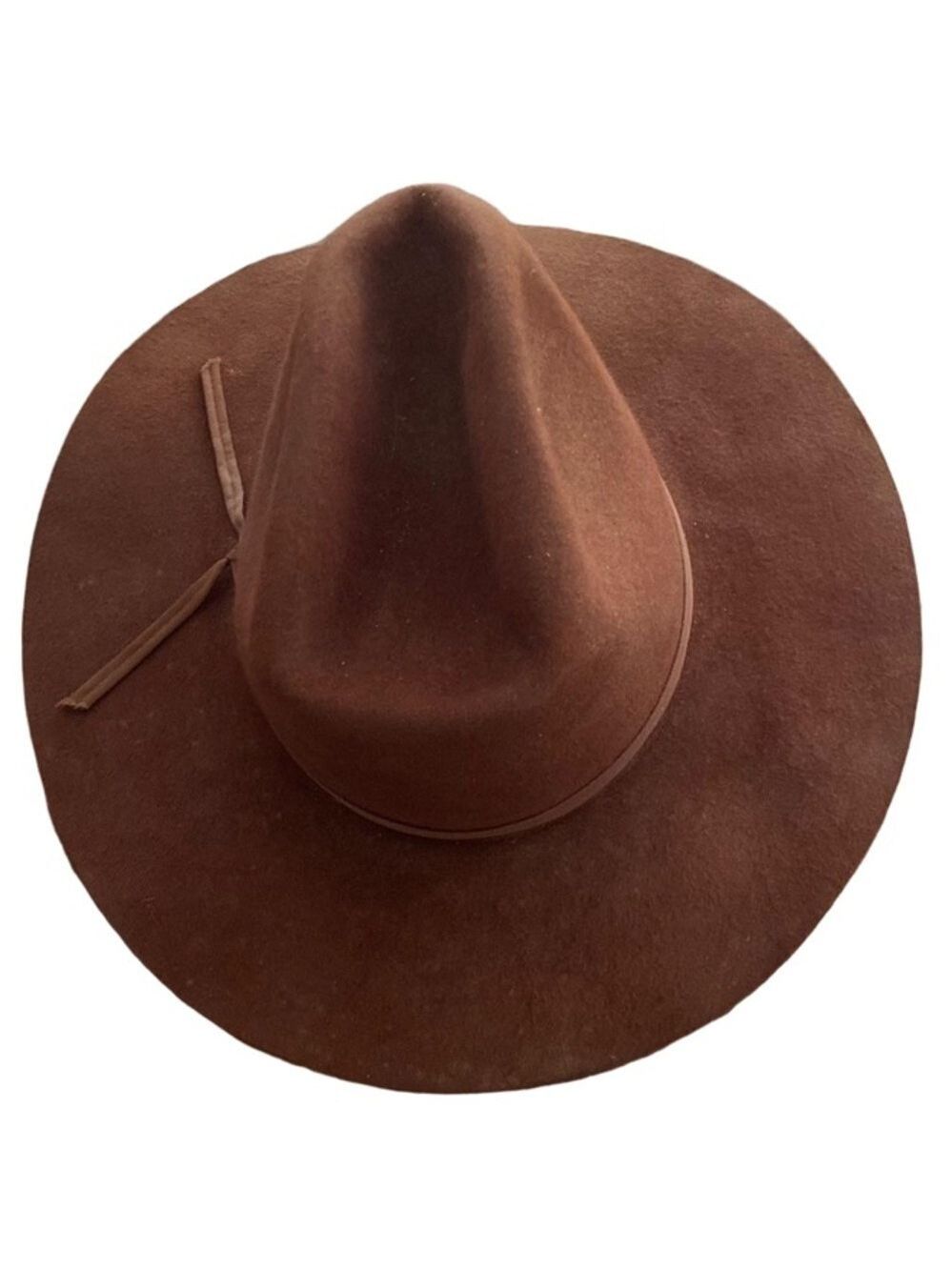 Men's Thoroughbred Brown Cowboy Hat Moleskin Finish